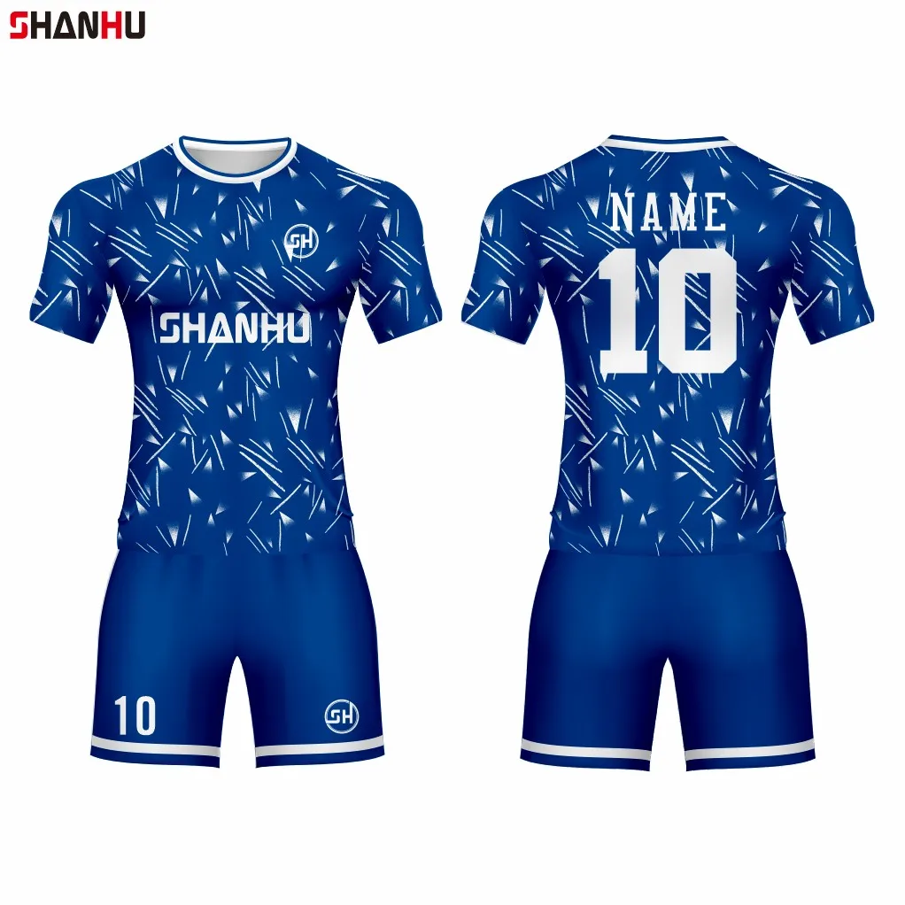 Wholesale Custom Soccer Jersey Youth Team Wear Short Sleeve Set Football Uniform For Kids