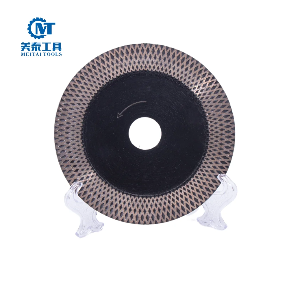 Disque de lame scie diamantee 115mm turbine maille presse a chaud d OEM pour la coupe pierre beton granit