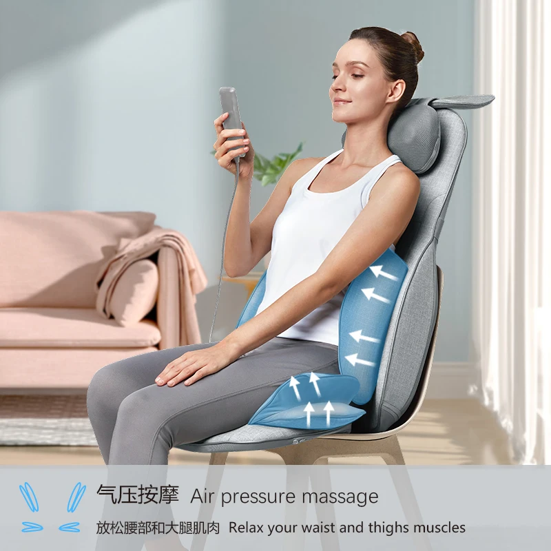Factory wholesale price OEM full back squeeze neck kneading waist and leg airbag squeeze heating massage cushion