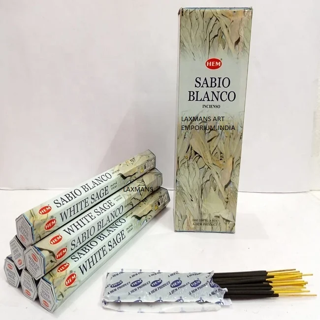 hem incense sticks white sage