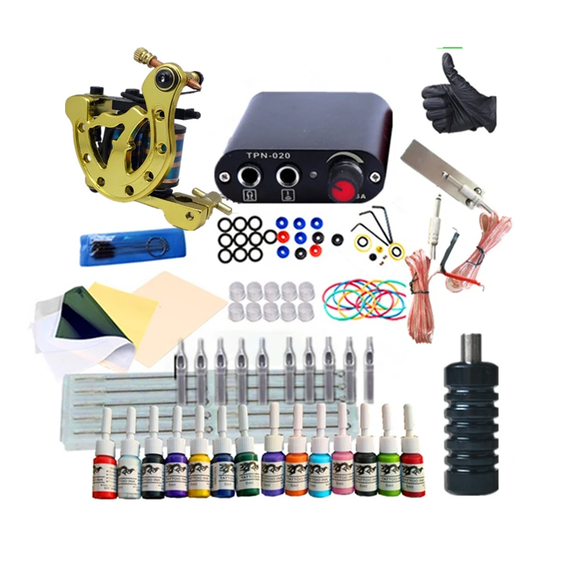 Easy Operation Permanent Makeup Cheap Tattoo Machine Set Gun Kits Complete for Beginners