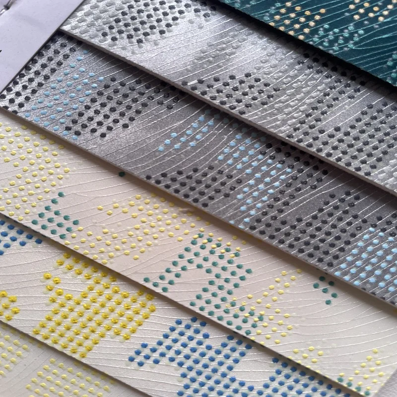 Synthetic PU Faux Leather Fabric Aurora Color PU Leather for Making Shoes