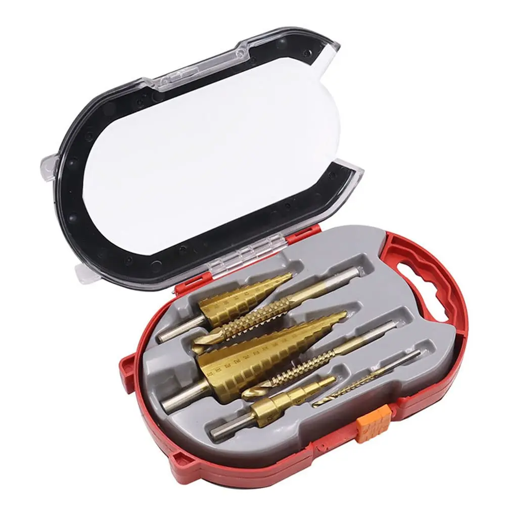 PEXMIENTAS Straight Flute 6pc Bearing Steel Drill Bits Set Step drill bit Twist Step Drill Bit 3/6/8mm for Woodworking