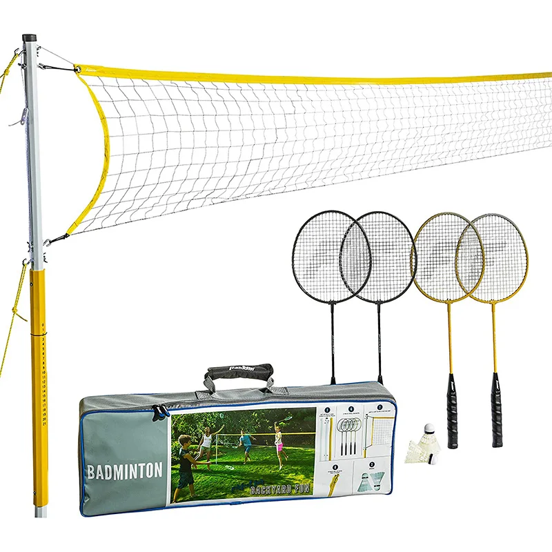 Outdoor Portable Badminton Net with poles Foldable Tennis nets