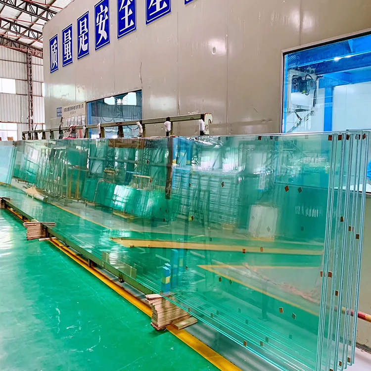 Factory supply bullet proof laminated tempered glass panel for out door shop front door with fast delivery CE certified