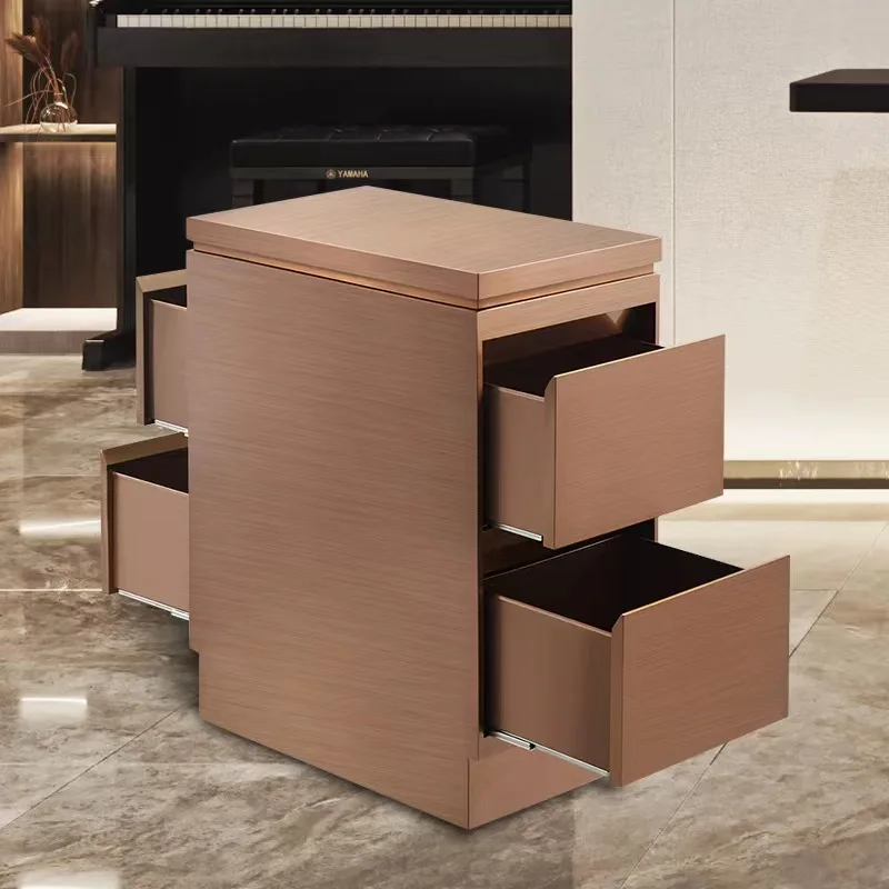 Wholesale Hair Salon Furniture metal gold Black sliver Barber Trolley with drawer