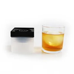 3D Large Sphere Round Clear Transparent Ice Moulds Palet Hockey Puck Maker Plastic Whisky Ice Ball Cube Tray Molds