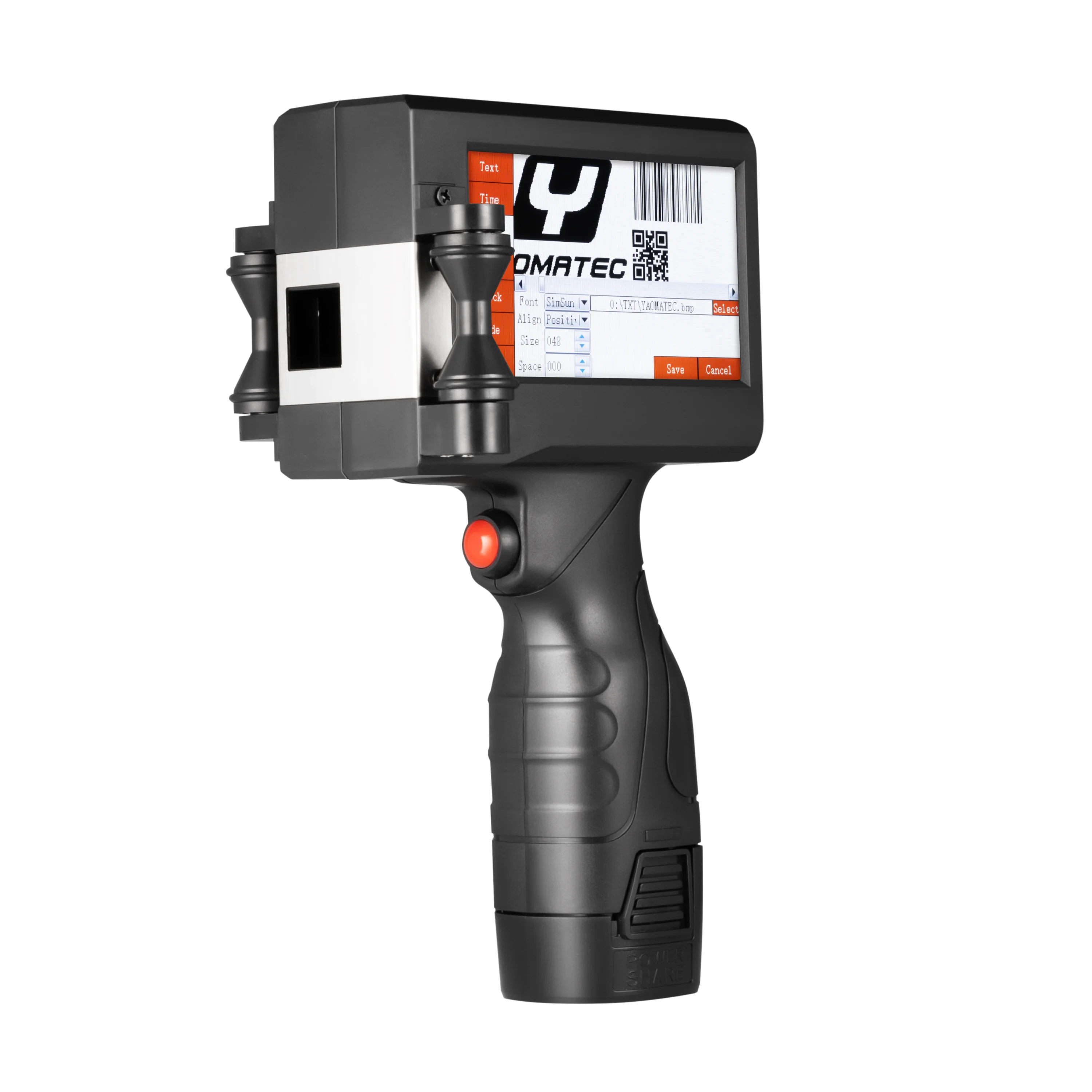 YAOMATEC handheld batch coding machine for Date Number Logo Plastic Carton Handheld Inkjet Printer expire date printing machine