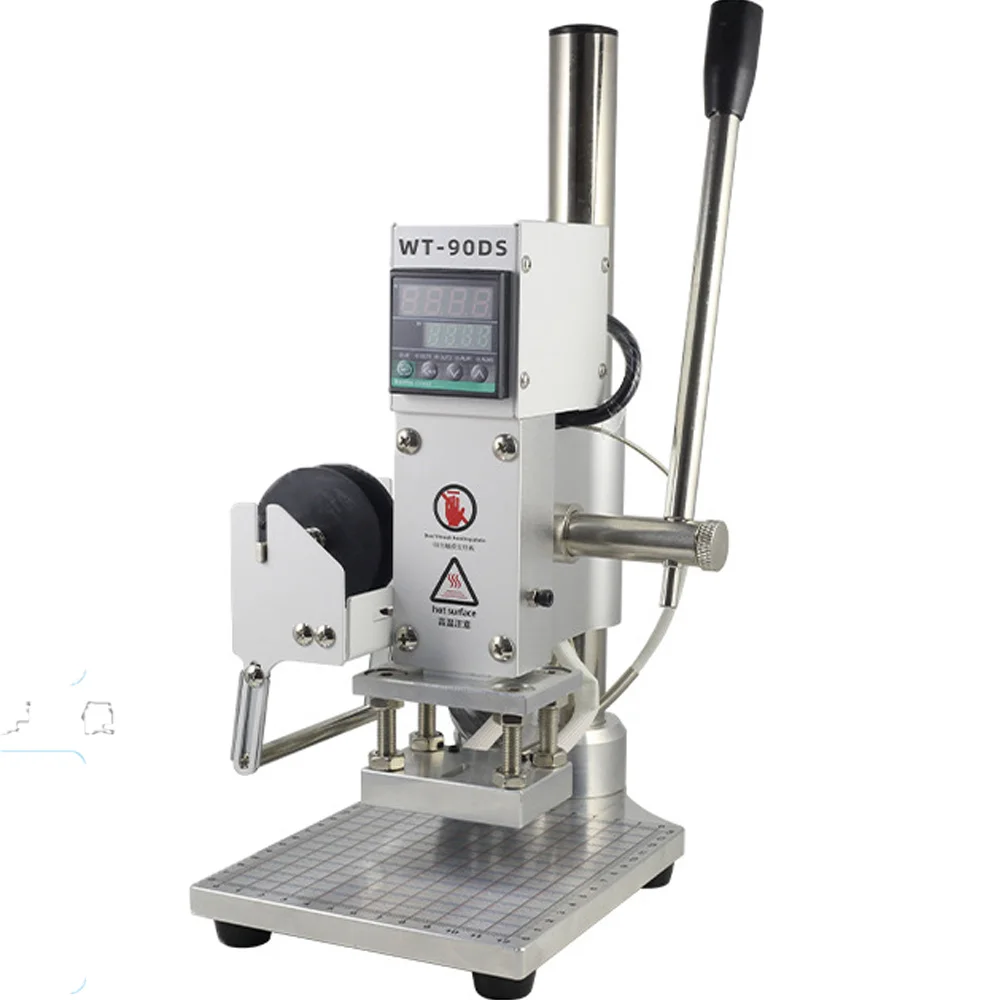 3 Sizes Portable Desktop Hot Foil Gold Stamping Machine with Workbench Bronzing Paper Holder Positioning Slider