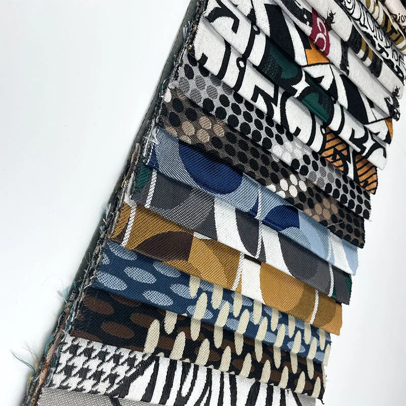 Laser Cut Print Polyester Fabric Upholstery Fabric Offered New Multiple Patterns Jacquard Durable Weft Knitted 100 Meters 280cm
