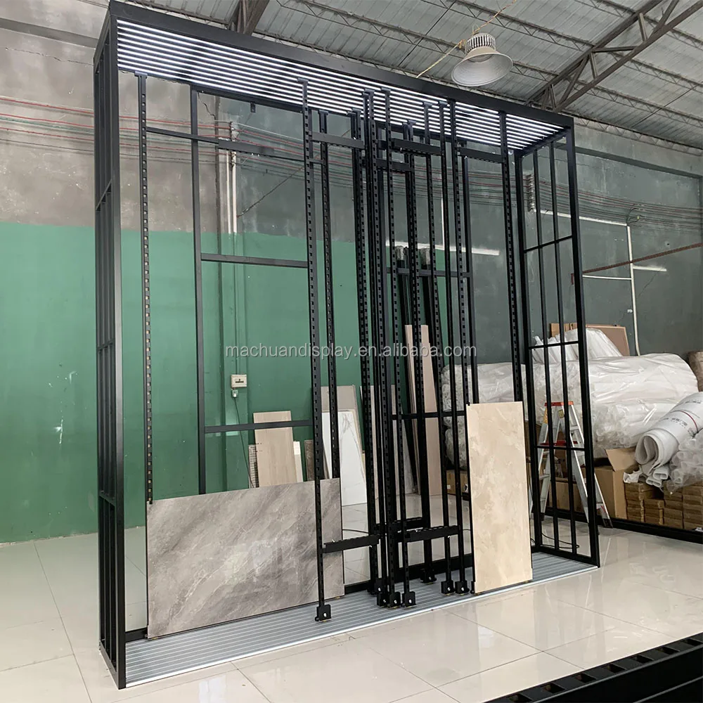 Popular High Quality Granite ceramics tile display rack  For Showroom