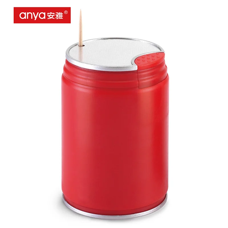 D434 Home Use Kitchen Automatic  Portable  Pop-can Plastic Toothpick Dispenser Storage Household Toothpick Box