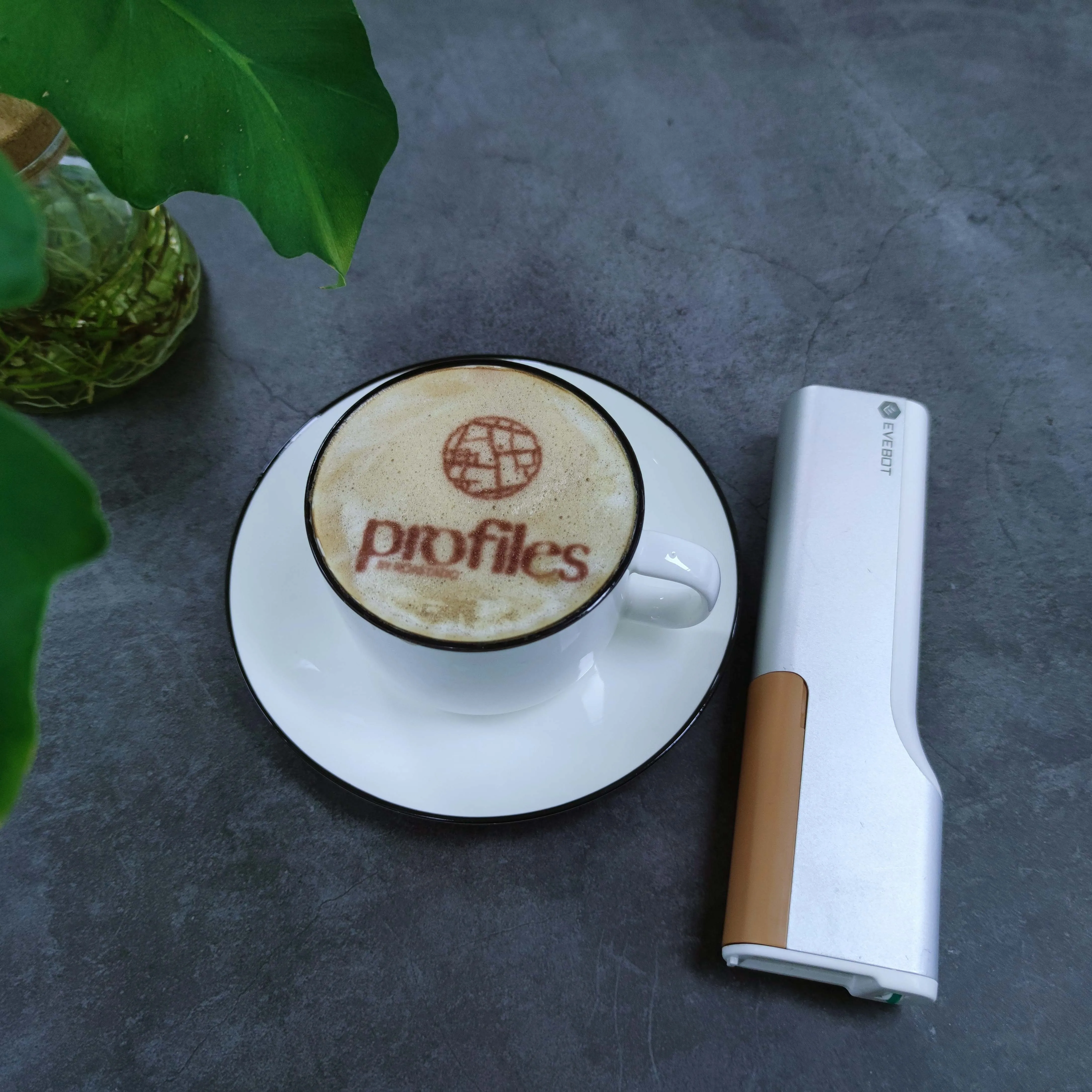 EVEBOT Printpen DIY Inkjet Printer Wireless Handheld by Android and IOS Mobile App Food Coffee Clothes Shoes Cap