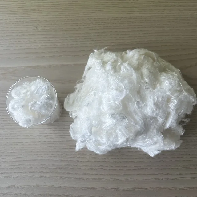 100% Polyester Staple Fiber 2.78dtex*51mm 2.78dtex*65mm Semi Light And 2.78dtex*65mm Bright Use For The Filler