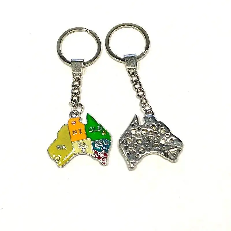Best selling custom fashion metal Keychain Detachable Stainless steel keychain for gift souvenir
