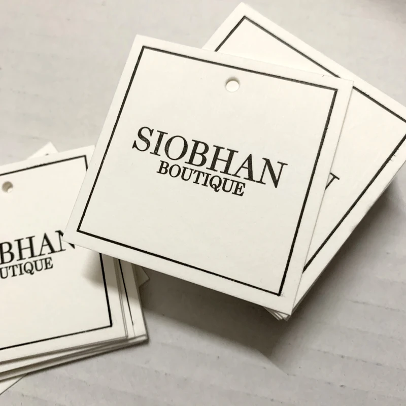Special Art Paper Clothing Tags with brand logo custom hang tag label for clothes
