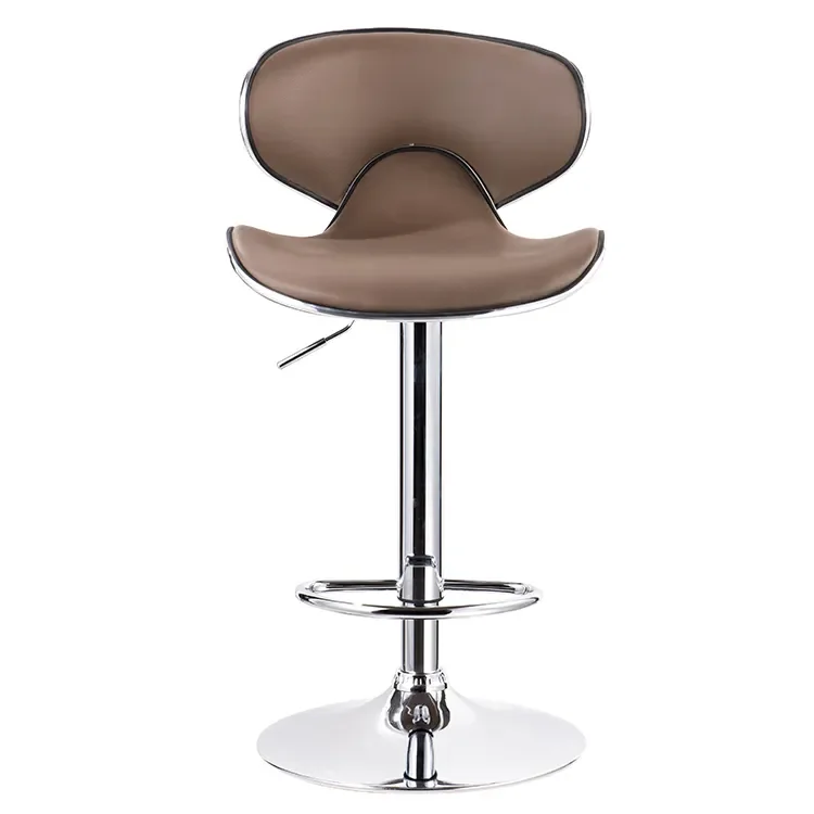 Factory Price Wholesale Pu Leather Seat Cushion Kitchen Bar Counter Stool with Footrest