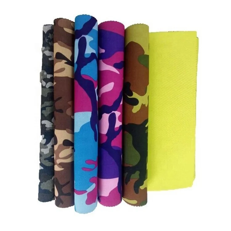 Custom printed neoprene fabric printed heat resistant sublimation neoprene fabric patterned for Neoprene tote bag