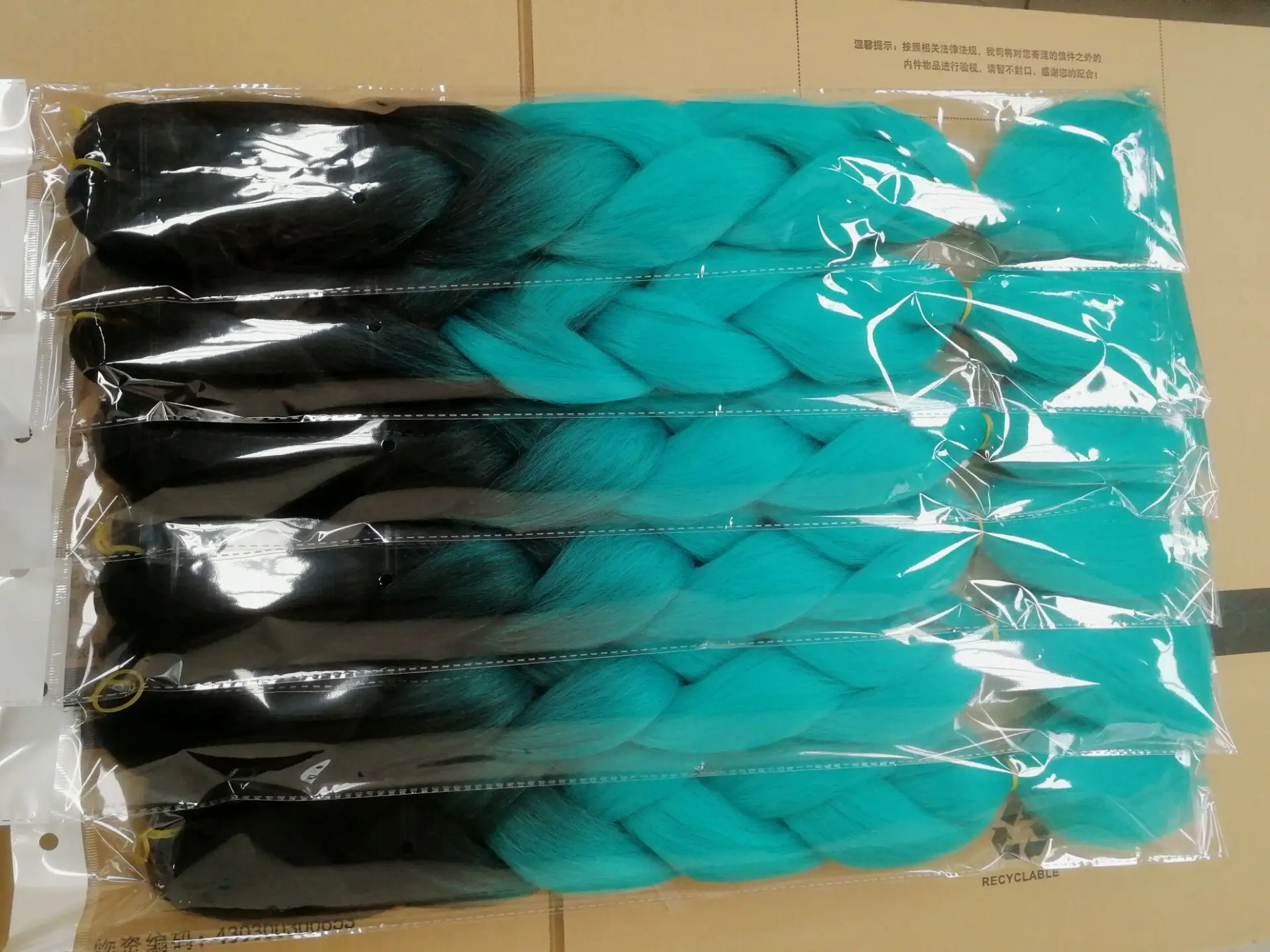 Wholesale African Women Hair Attachment For Braids 160 colors 24 inches 100g ombre color Jumbo Braid 100 Synthetic