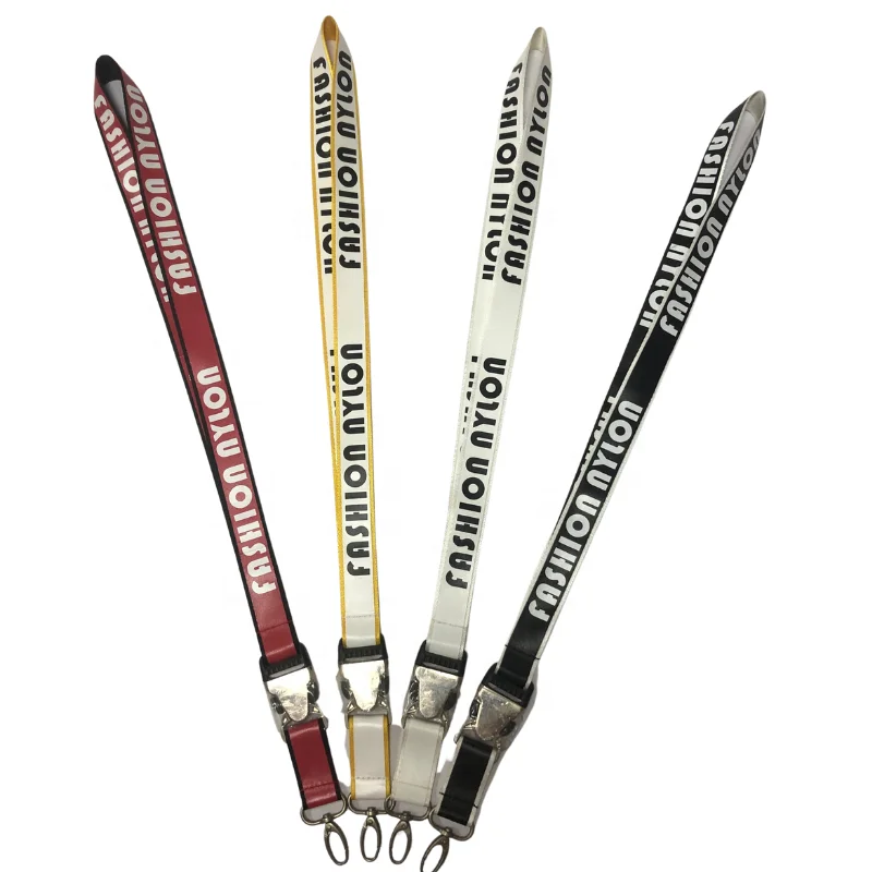 High Quality Breakaway Custom Silkscreen Printing Logo Nylon Airbus Lanyards for Mobile Phone