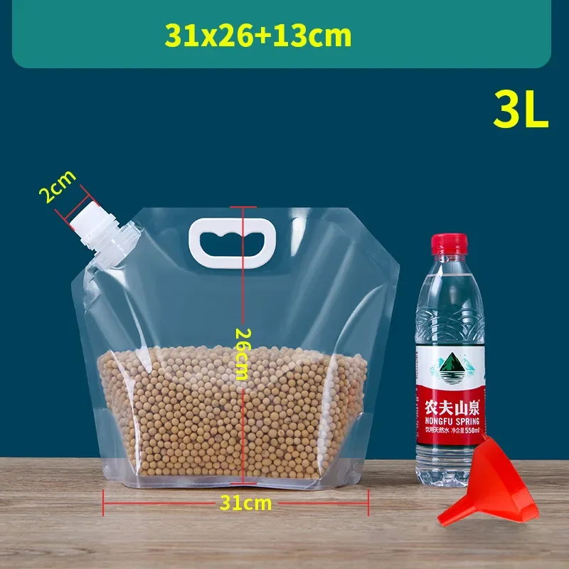 Прозрачная упаковка жидкости вертикальный всасывающий мешок верхний спрей пиво напиток сок гранулы упаковочный мешок с краном