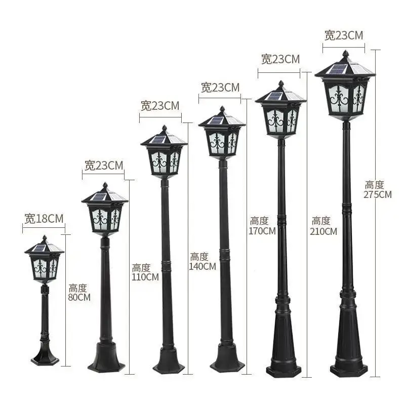 Supplier 30w European Style Cast Iron Garden Lantern Lamp Column Pole For Road Street Fence Yard