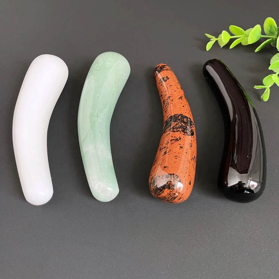 Healing Crystal Blue Aventurine Jade Quartz Massage Wand Various Obsidian Quartz Yoni Wands for Women