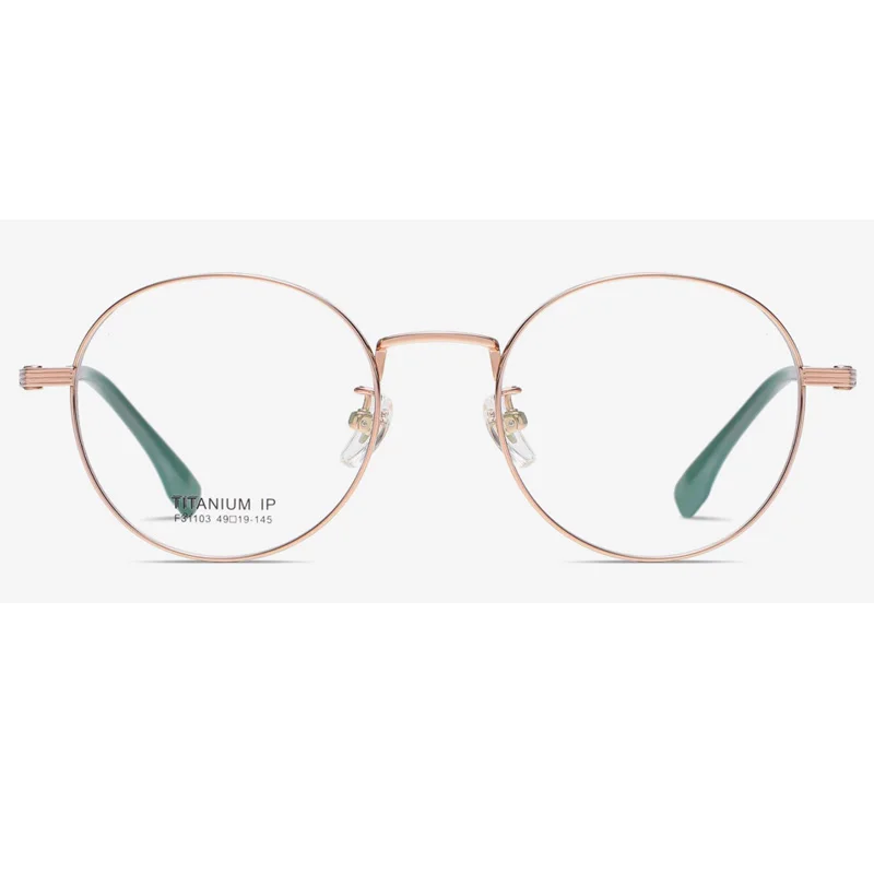 optical frame oval stock metal optical frame titanium frames optical glasses for men