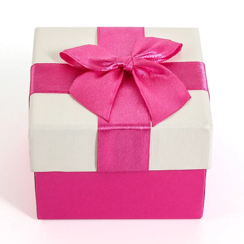 
Oem cute jewelry packaging storage ribbon paper wedding box gift 