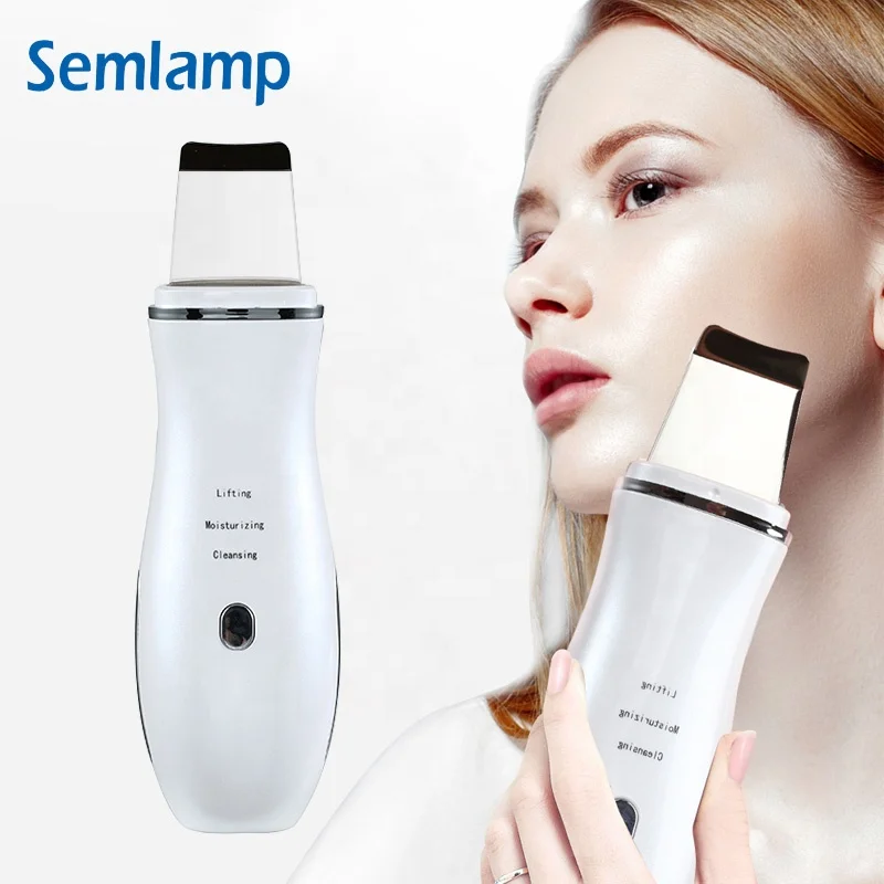 Pore Cleansing Scrubber Portable Skin Spatula Face Peeling Sonic Facial Ultrasonic Skin Scrubber Spatula