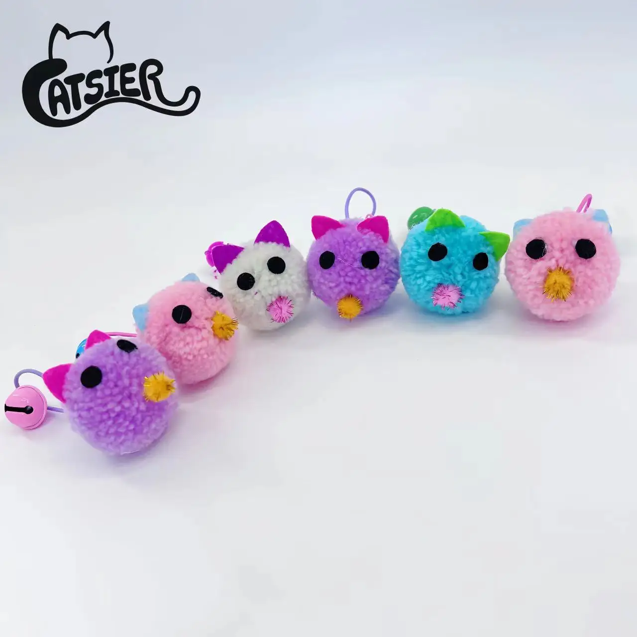 Оптовая продажа симпатичная игрушка для кошек в форме мышей с колокольчиком
