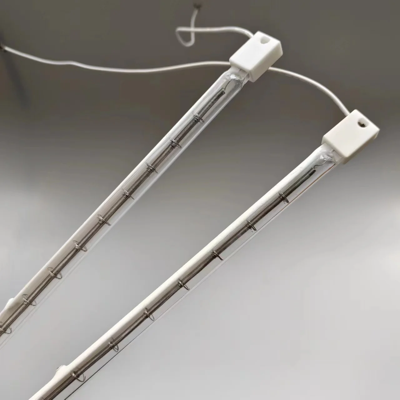 Hot sale half white halogen quartz infrared heating lamp element for PET blow molding preheating