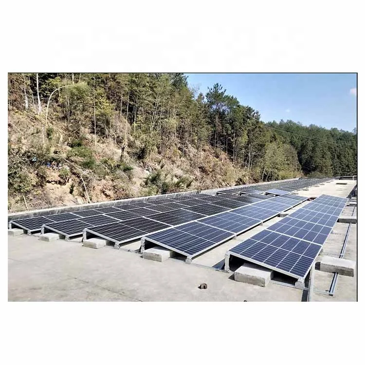 Hot sell solar triangle tripod bracket structure fixed foldable flat roof aluminum mounting frame system for PV panel power