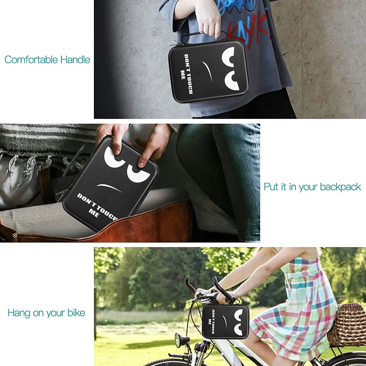 Pen Holder Marker Bag Semi-hard EVA Large Capacity Black Novel Design Competitive Price Unicorn Pencil Case school supplies box