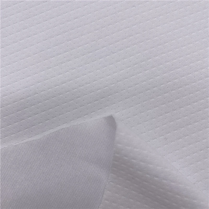 100 polyester knitted mesh fabric high quality wholesale price sport tshirt quality customized for screen printing