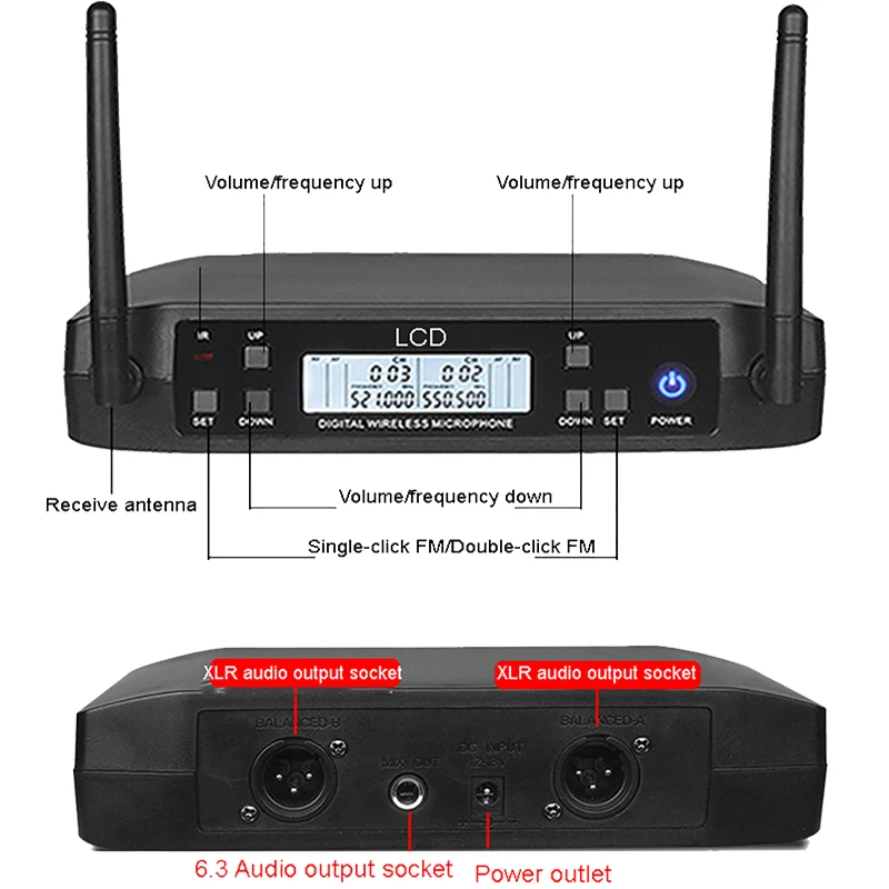 Хит продаж профессиональный ручной динамический микрофон FM GLXD4 Beta87a для вокала Beta58a беспроводной Sm58 Для
