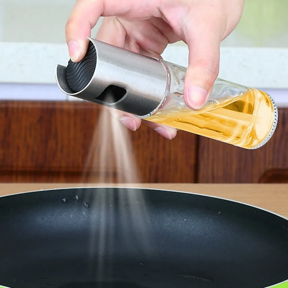 Cooking oil sprayer bottle stainless steel olive oil dispenser