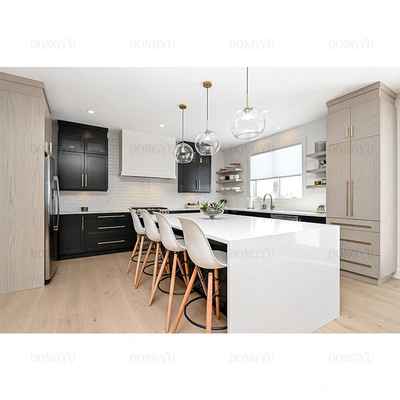 DONGYU  White Sintered Stone Kitchen Furniture Dahlia Smart Luxury Kitchen Cabinet Joinery Modern Accessories for Townhouse