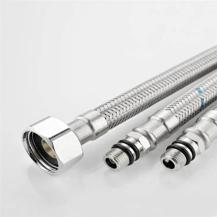 Kaiping High Quality 2 Inch 304 Nuts Stainless Steel Wire Braided Metal Pipe High Pressure Braided Ss Flexible Hose For Sale