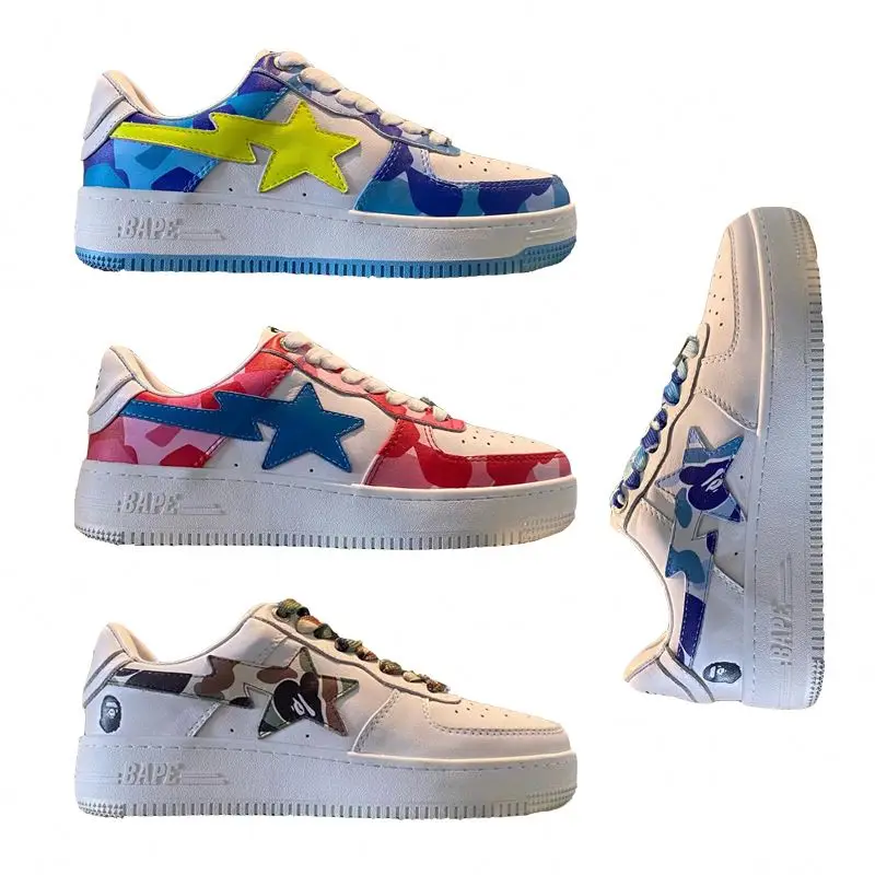Wholesale Bapesta Shoes Top Quality Men Basketball Sneakers Bape Shoes