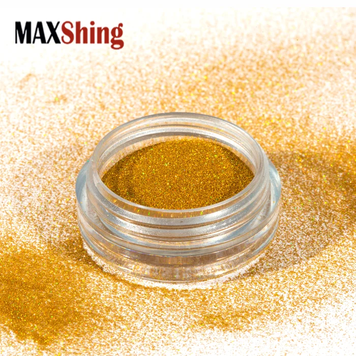 Wholesale Cosmetics Nail Art Car Paint Resin Silver/Gold Holographic Powder Pigment