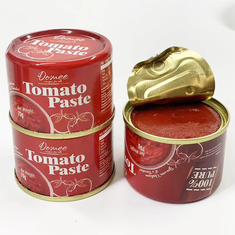 Good Quality Tomato Popular Puree tomato 28-30% Brix Ready to Eat Canned Tomato Paste