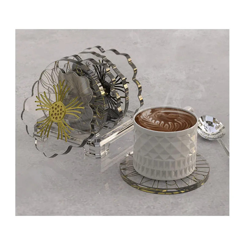 DIY Crafts Silicone Cherry Flower Coaster Resin Casting Molds Kit Cup Mat Coaster Epoxy Mould