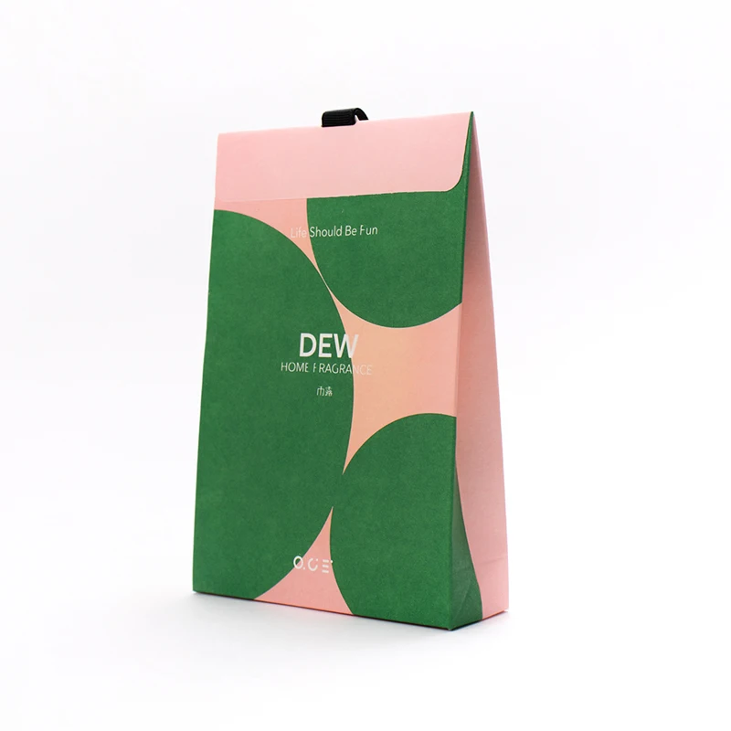 Top Quality Fresh Scent Vermiculite Stone Fragrance Paper Sachet Aroma Envelop Sachet With Hanging String