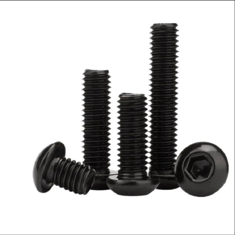 M3*35 stainless steel with black zinc button head hex socket screw