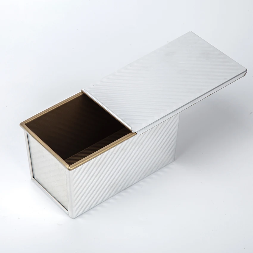 450g corrugated loaf pan with lid (non-stick), non-stick coating bread mold