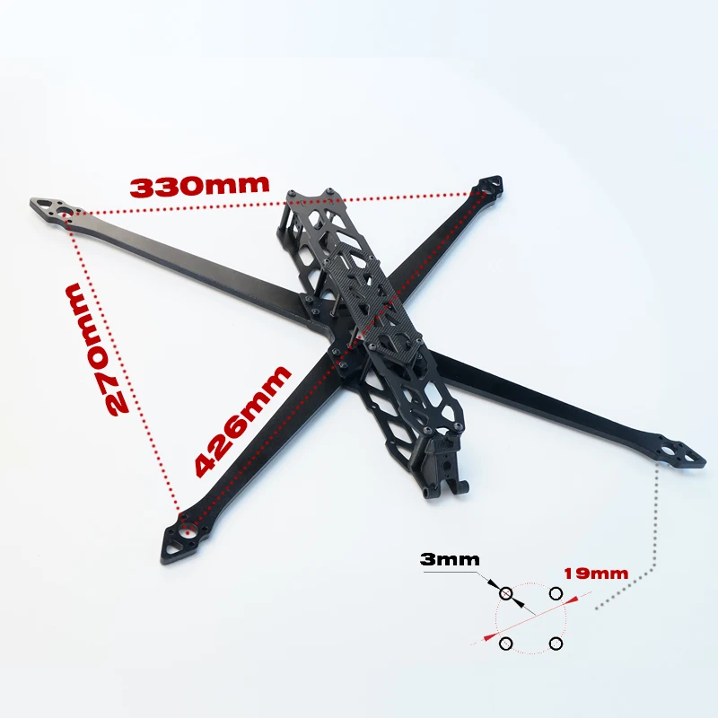 Sheet metal parts processing, FPV drone rack, sheet metal custom processing services 7 / 10 / 13 inch drone accessories,