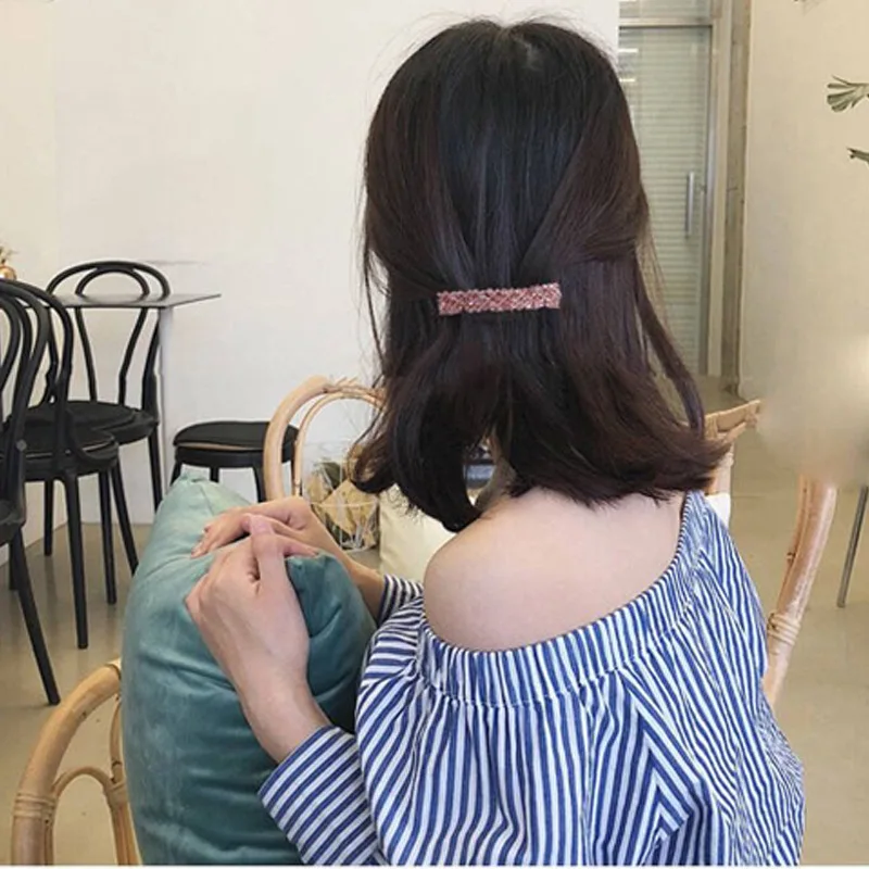 New Korean Elegant Hairpins Hairgrips Crystal Rhinestone Barrettes Hair Clips For Women Girls Hair Accessories