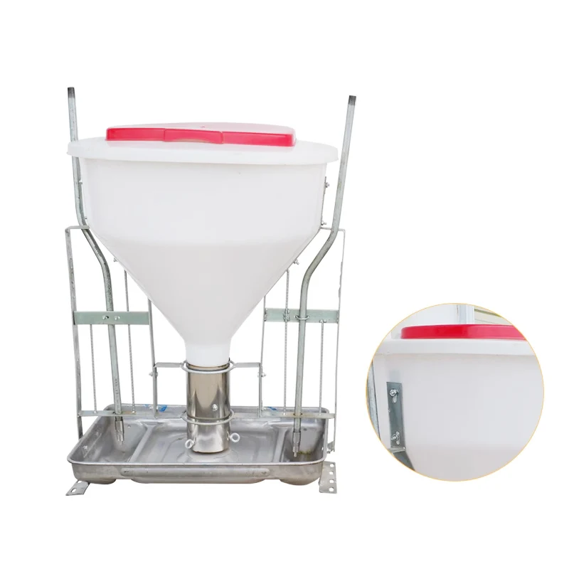 100 kg stainless steel chassis wet and dry pig feeding equipment automatic feeder for pigs pig equipment farming