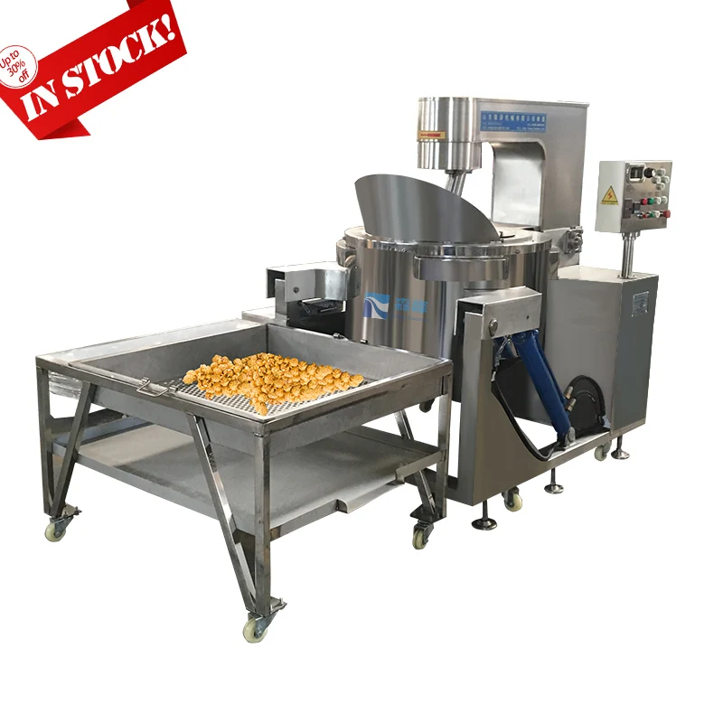 Hot Sale Industrial Popcorn Making Machine Stainless Steel Gas Mushroom Popcorn Machine